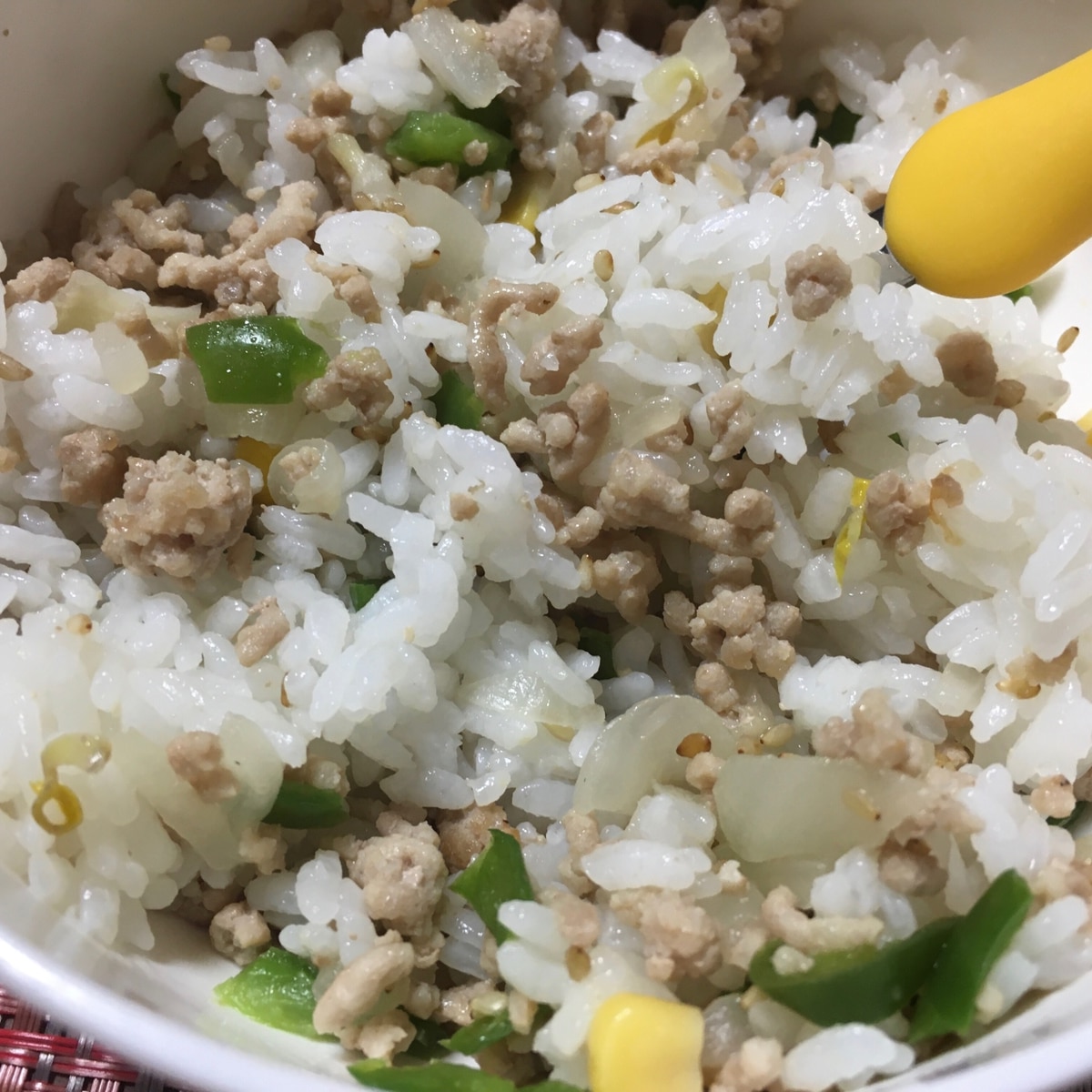 幼児食 豚ひき肉と野菜の混ぜご飯 レシピ 作り方 By えみすけ0309 楽天レシピ 幼児食 豚ひき肉と野菜の混ぜご飯 レシピ 作り方 By えみすけ0309 楽天レシピ